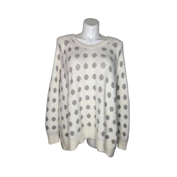 MODCLOTH Metallic Rainbow Polka Dot Pullover Sweater Size 3X - Picture 1 of 16